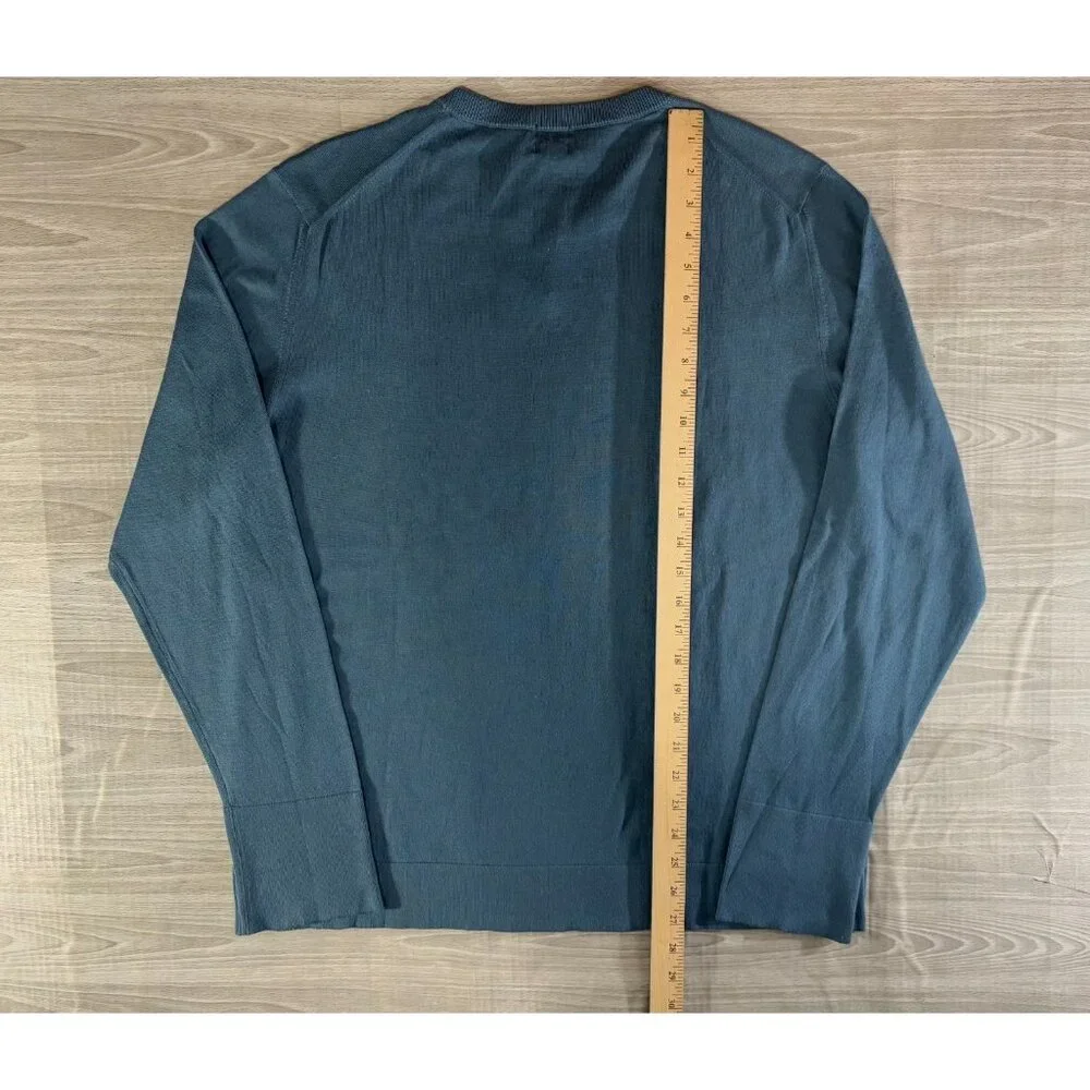 Massimo Alba Cotton cashmere jersey t-shirt sz M color blue rain NWT $490 ItalY - Picture 7 of 9